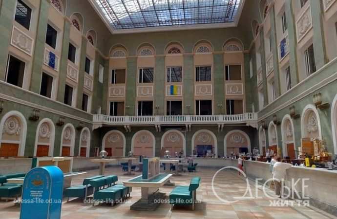 Одесский Главпочтамт, интерьер