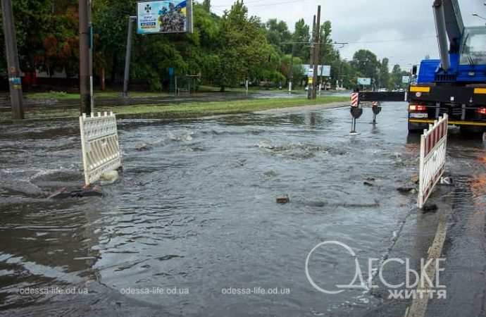 Потоп на Балковской в Одессе