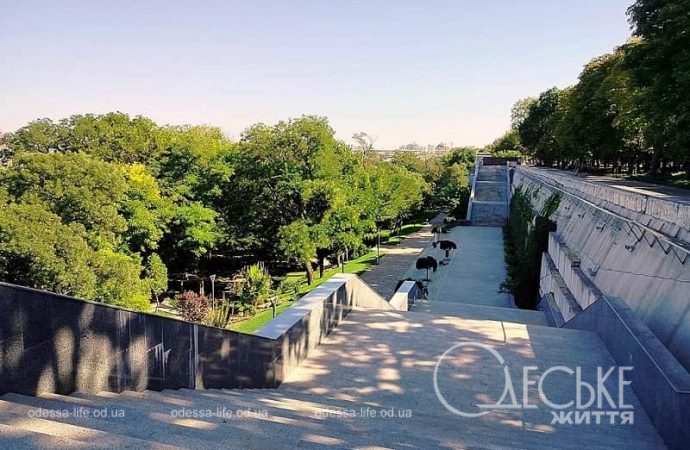 Одесский Греческий парк, спуск