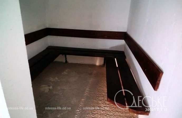 Одесский Греческий парк, внутри укрытия