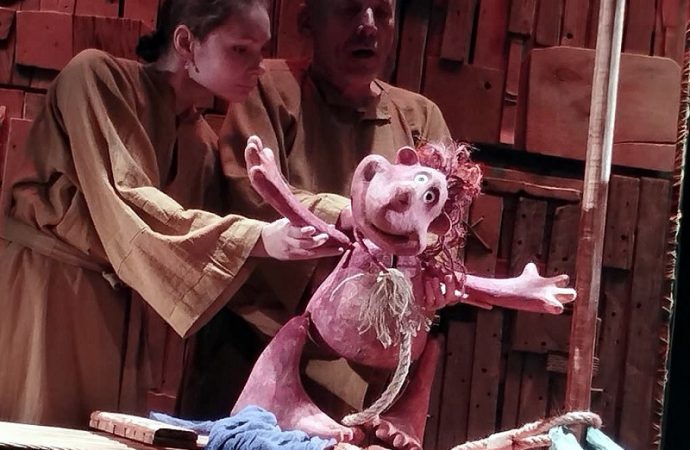 Спектакль «Путь в Вифлеем», кукла Ослик