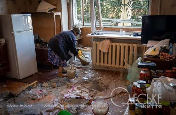 Атака Черноморска 9 октября 2024, уборка