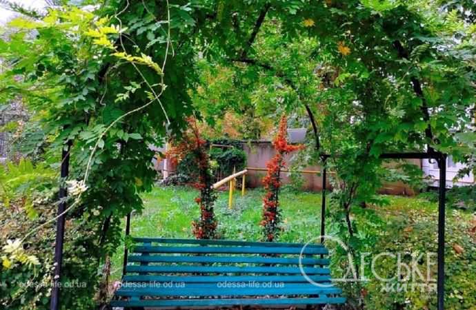 Октябрь в Одессе, скамейка