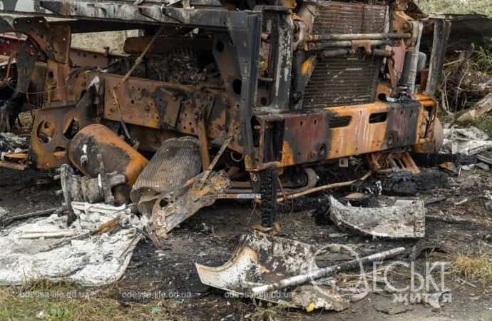 Последствия ночной атаки в Одессе, после пожара