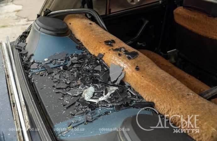 Последствия ночной атаки в Одессе