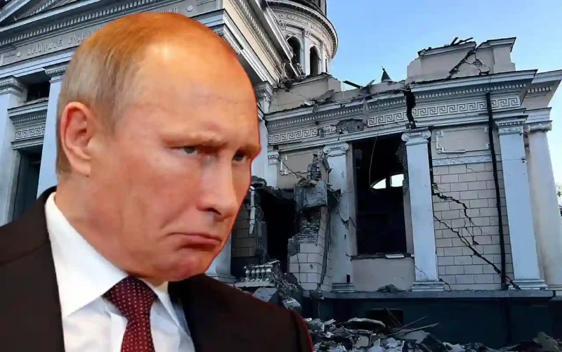 Путін та зруйнований собор в Одесі