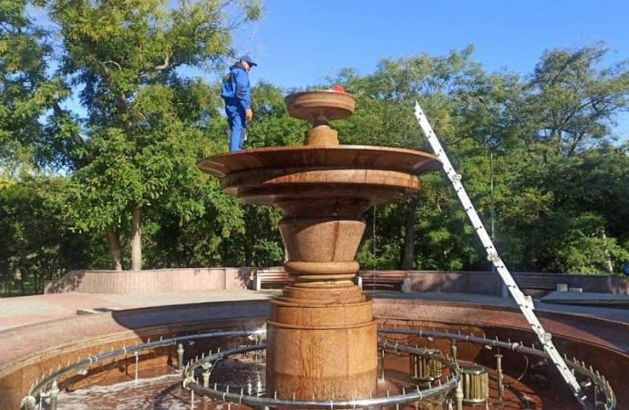 Консервация фонтанов в Одессе-9