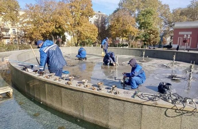 Консервация фонтанов в Одессе-2