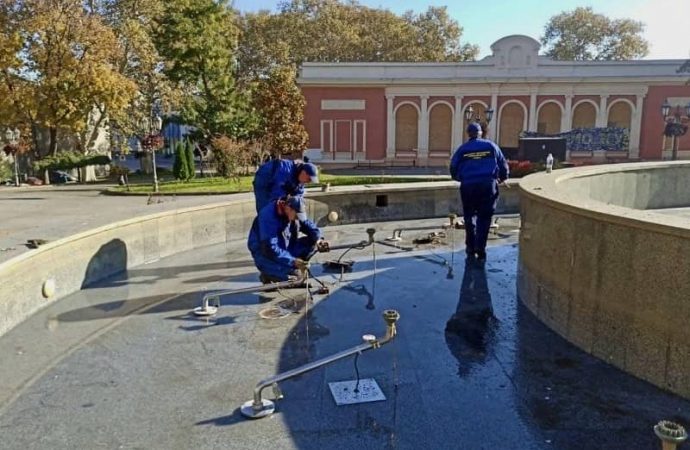 Консервация фонтанов в Одессе-3