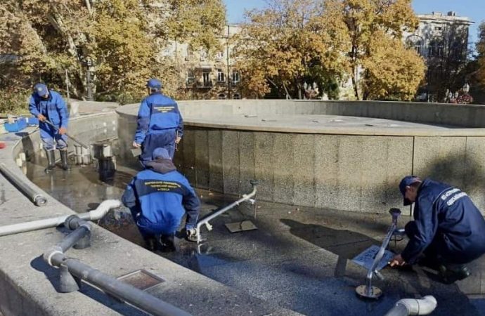 Консервация фонтанов в Одессе-4