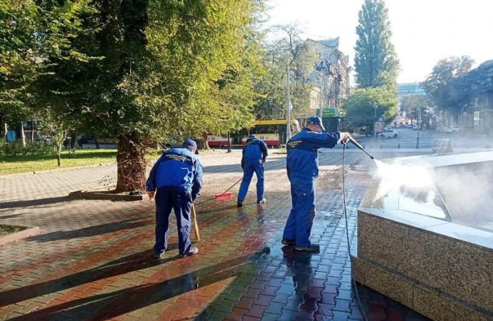 Консервация фонтанов в Одессе-7