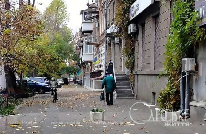 Ноябрь в Одессе, на улице