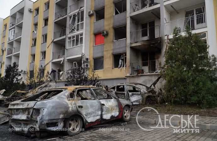 На месте прилета в Одессе, 9 ноября 2024, ЖК-2