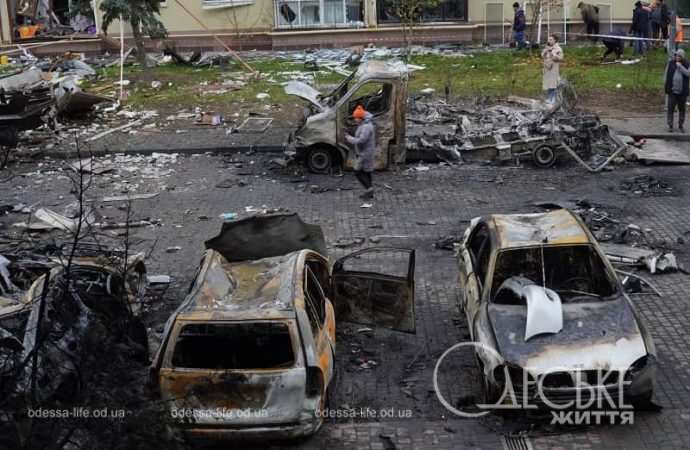 На месте прилета в Одессе, 9 ноября 2024, ЖК-10