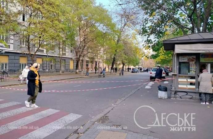 центр Одессы после обстрела