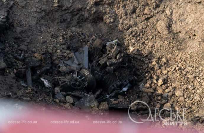 остатки дрона шахед