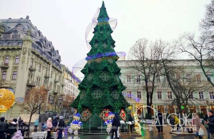 Главная елка на Дерибасовской