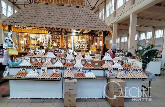 Одесские Привоз, цены на яйца