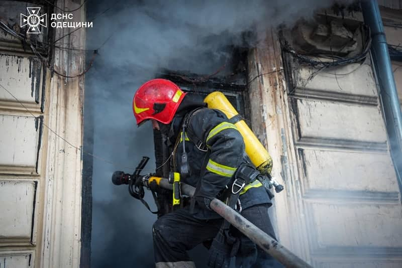 В Одессе горела квартира на Базарной