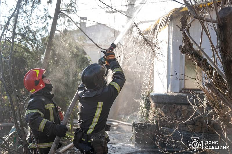 Большой пожар в Одессе