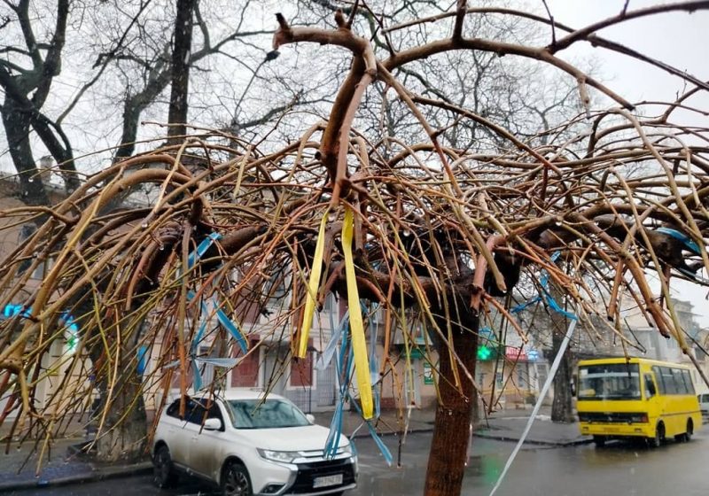 Март в Одессе, машины