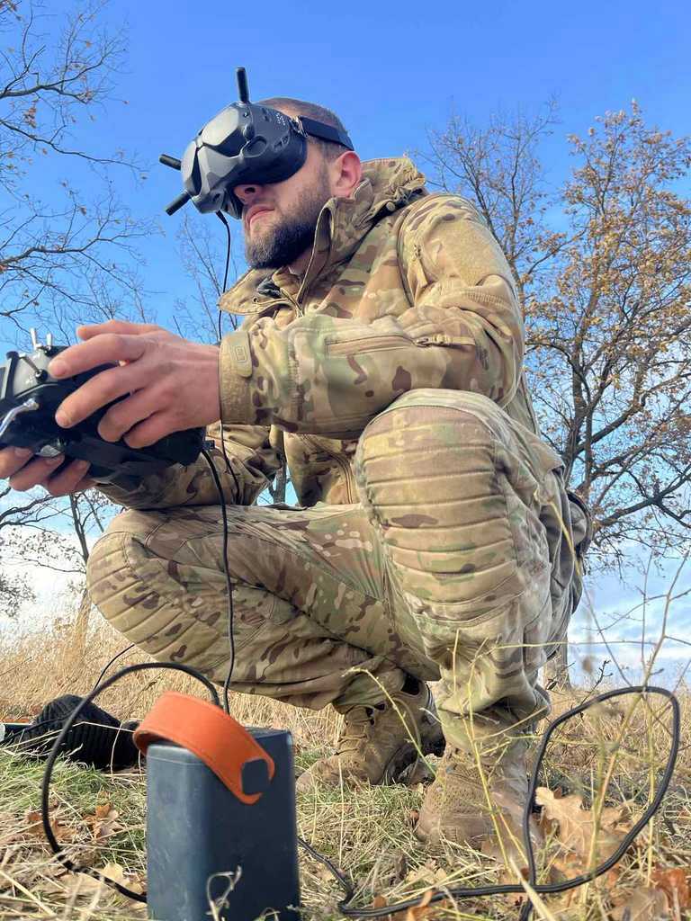 Николай Косович во время обучения на БПЛА