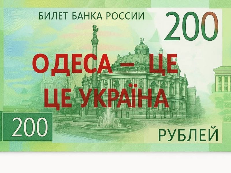 Одесса на российских купюрах