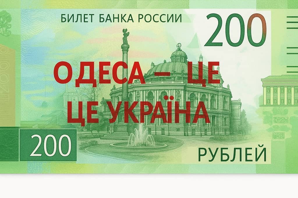 Одесса на российских купюрах