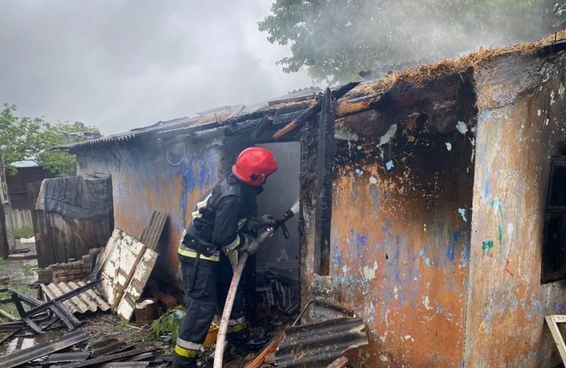 Пожар в селе Новые Маяки, Березовского района на Одесчине