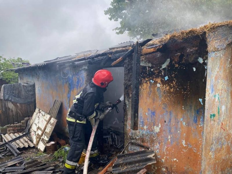 Пожар в селе Новые Маяки, Березовского района на Одесчине