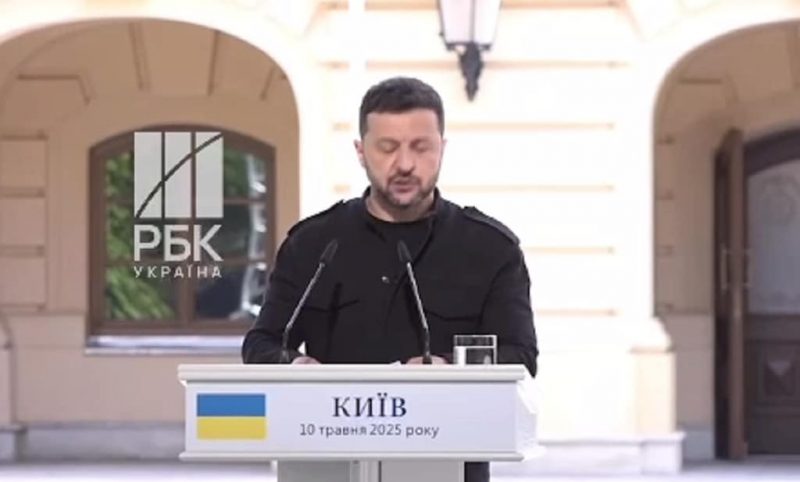 Выступление Зеленского 10 мая 2025