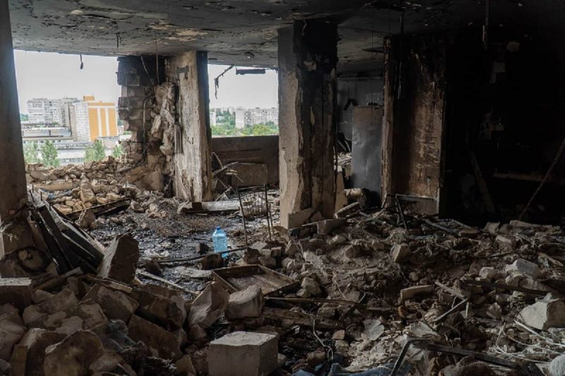 Что осталось после удара дрона по одесской высотке