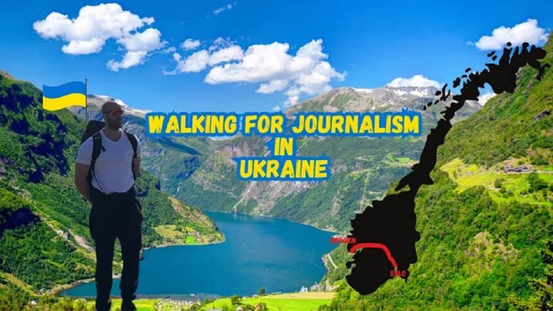 450 км солидарности: норвежец идет пешком в поддержку украинских журналистов