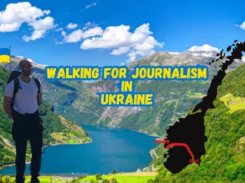 450 км солидарности: норвежец идет пешком в поддержку украинских журналистов
