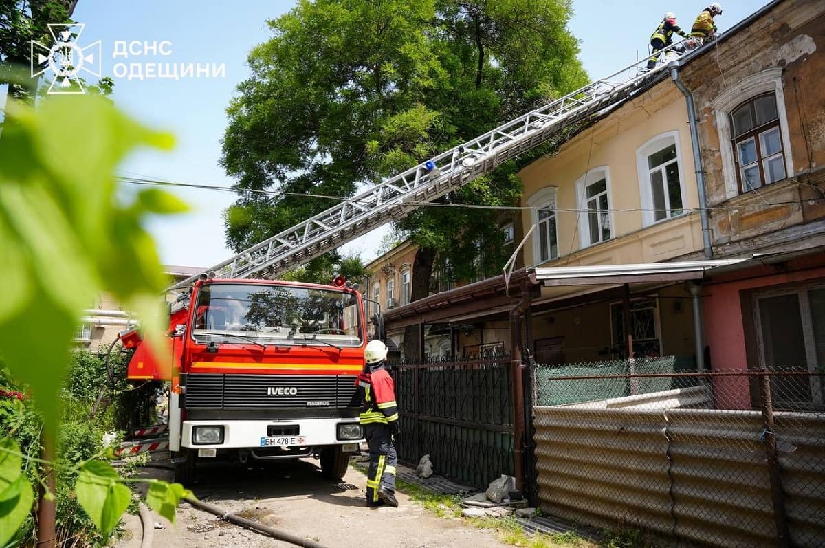 Пожар на одесской Молдаванке, 12 июня 2025