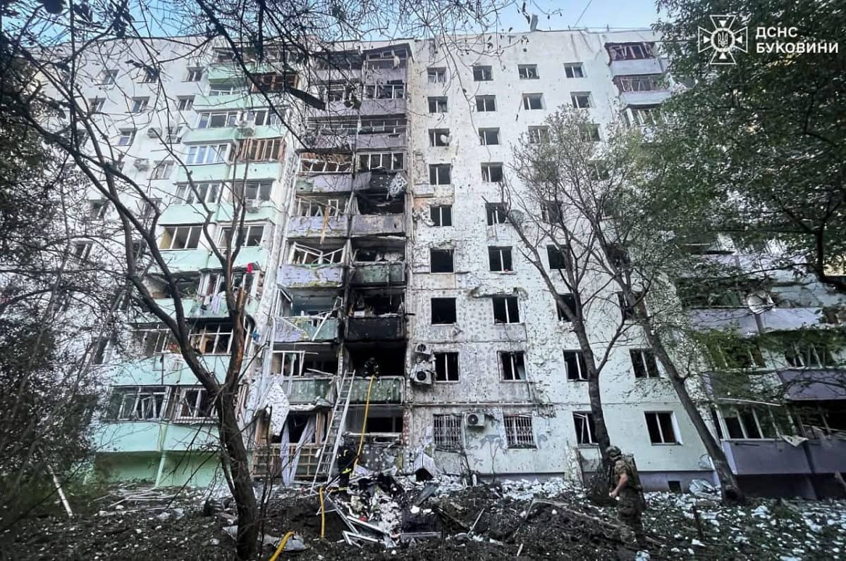 Последствия удара по Луцку, 12 июля 2025