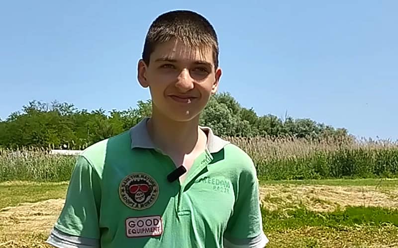 Володимир Булгаков, юний яхтсмен