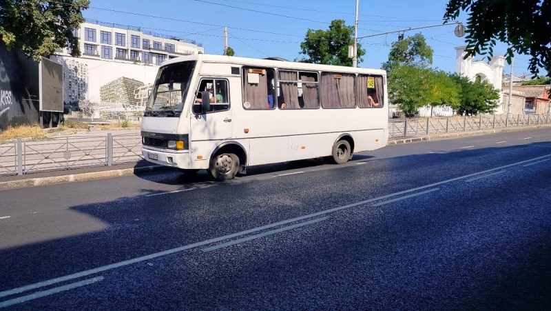 Одесские маршрутки вернулись на обновленный спуск Виталия Блажко