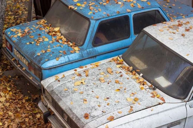 брошенное авто