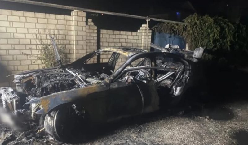 поджог авто