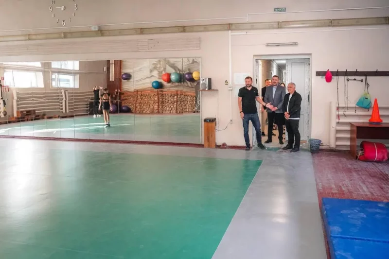 ремонт в спортшколе «Крижинка»