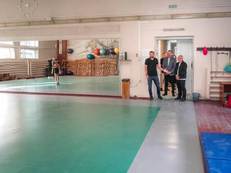 ремонт в спортшколе «Крижинка»