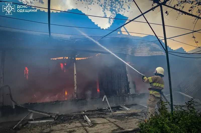 Ночная атака дронов по Белгород-Днестровскому, Одесская область