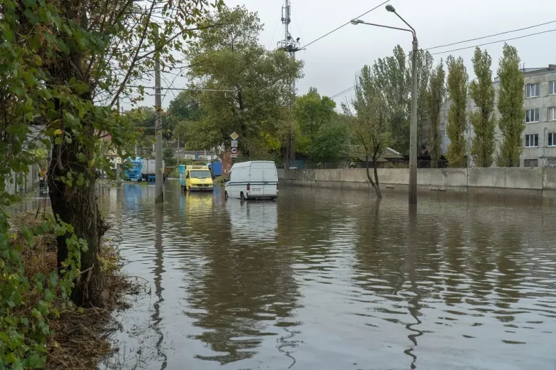 Одесса после мощного ливня