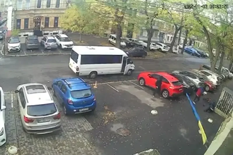 Нападение на велосипедиста в Одессе