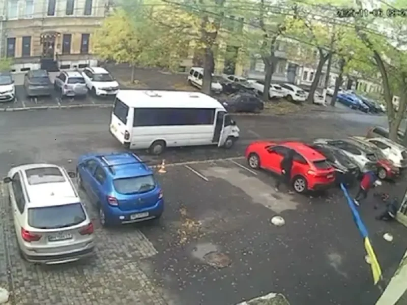 Нападение на велосипедиста в Одессе