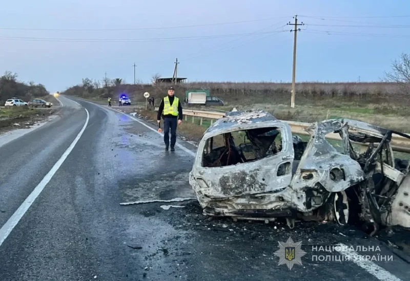 Авария с пожаром на трассе Одесса–Рени