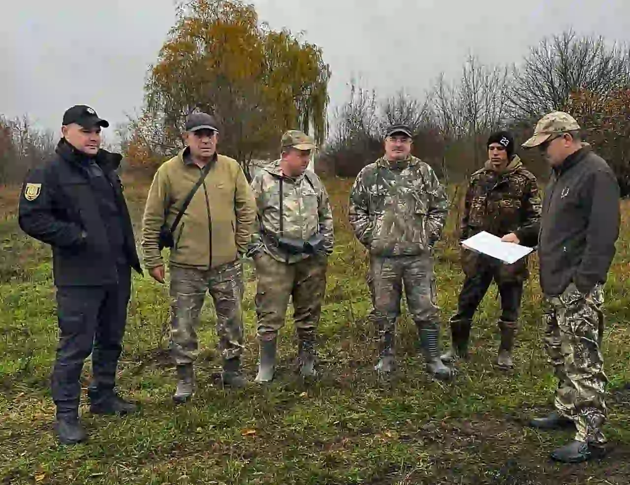 Інструктаж мисливців перед полюванням
