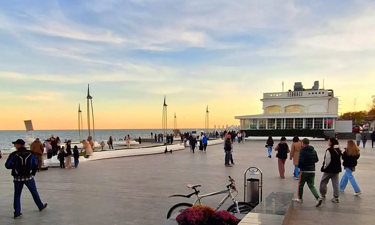 Осень на одесском Ланжероне