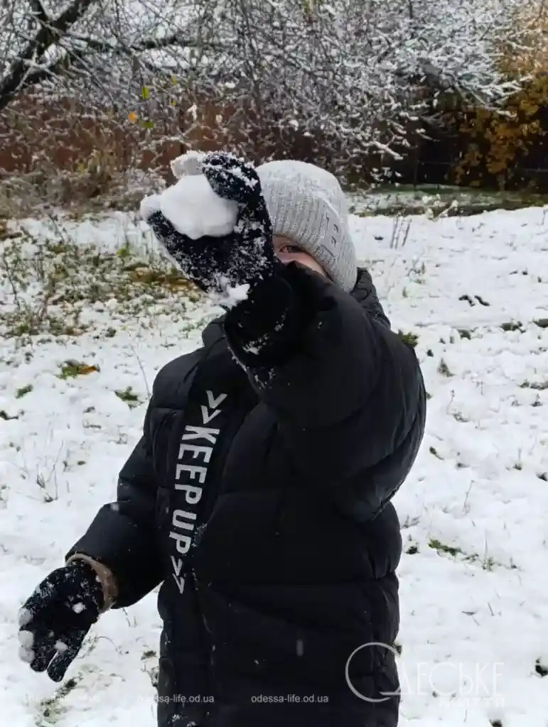 Перший сніг у Любашівці та Балті